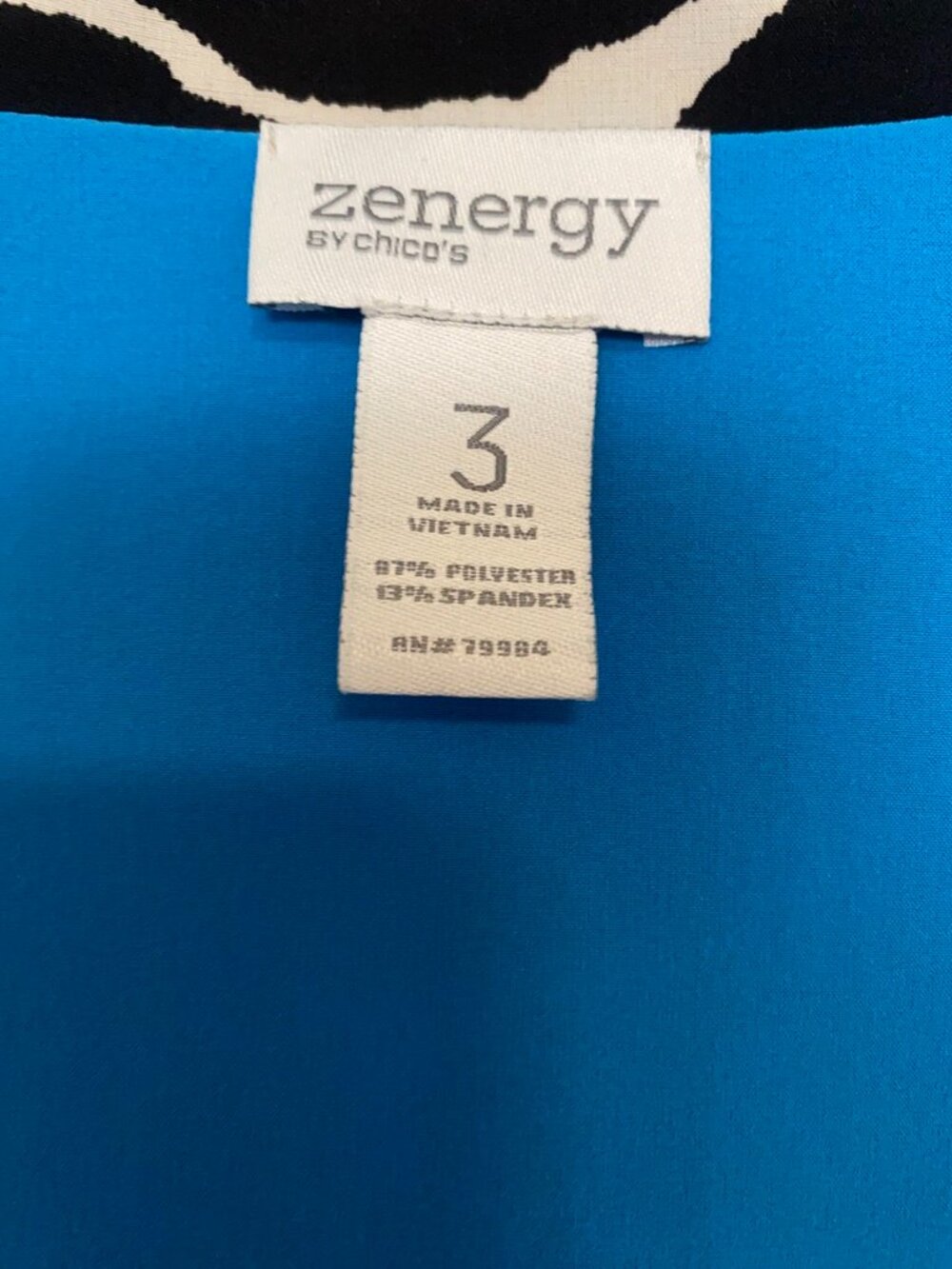 Chico's Reversible Zenergy Zip Jacket - Picture 3 of 3